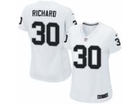 Women's Nike Oakland Raiders #30 Jalen Richard Limited White NFL Jersey