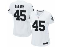 Women's Nike Oakland Raiders #45 Nick Nelson Game White NFL Jersey