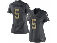 Women's Nike Oakland Raiders #5 Johnny Townsend Limited Black 2016 Salute to Service NFL Jersey