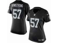 Women's Nike Oakland Raiders #57 Ray-Ray Armstrong Game Black Team Color NFL Jersey
