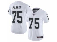 Women's Nike Oakland Raiders #75 Brandon Parker White Vapor Untouchable Limited Player NFL Jersey