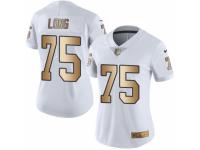 Women's Nike Oakland Raiders #75 Howie Long Limited White Gold Rush NFL Jersey