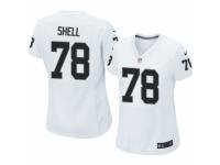 Women's Nike Oakland Raiders #78 Art Shell Game White NFL Jersey