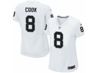 Women's Nike Oakland Raiders #8 Connor Cook Game White NFL Jersey