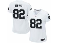 Women's Nike Oakland Raiders #82 Al Davis Game White NFL Jersey