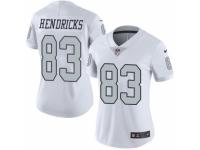 Women's Nike Oakland Raiders #83 Ted Hendricks Limited White Rush NFL Jersey