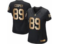 Women's Nike Oakland Raiders #89 Amari Cooper Black Gold Team Color NFL Jersey