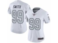 Women's Nike Oakland Raiders #99 Aldon Smith Limited White Rush NFL Jersey