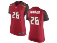 Women's Nike Tampa Bay Buccaneers #26 Josh Robinson Game Red Team Color NFL Jersey