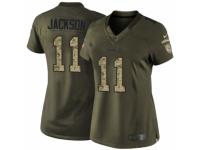 Women's Nike Washington Redskins #11 DeSean Jackson Limited Green Salute to Service NFL Jersey