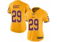 Women's Nike Washington Redskins #29 Derrius Guice Limited Gold Rush Vapor Untouchable NFL Jersey