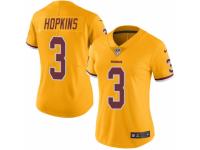 Women's Nike Washington Redskins #3 Dustin Hopkins Limited Gold Rush NFL Jersey