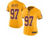 Women's Nike Washington Redskins #97 Kendall Reyes Limited Gold Rush NFL Jersey