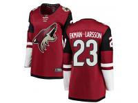 Women's Oliver Ekman-Larsson Breakaway Burgundy Red Home NHL Jersey Arizona Coyotes #23