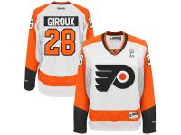 Women's Philadelphia Flyers Claude Giroux Reebok White Away Premier Jersey