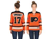 Women's Philadelphia Flyers Wayne Simmonds Reebok Orange Premier Player Third Jersey