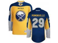 Women's Reebok Buffalo Sabres #29 Jason Pominville Authentic Gold Third NHL Jersey