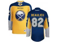 Women's Reebok Buffalo Sabres #82 Nathan Beaulieu Authentic Gold Third NHL Jersey