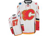 Women's Reebok NHL Calgary Flames #67 Michael Frolik Authentic Away Jersey White Reebok