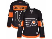 Women's Reebok Philadelphia Flyers #14 Sean Couturier Premier Black 2017 Stadium Series NHL Jersey