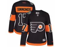 Women's Reebok Philadelphia Flyers #17 Wayne Simmonds Premier Black 2017 Stadium Series NHL Jersey