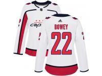 Women's Reebok Washington Capitals #22 Madison Bowey White Away NHL Jersey
