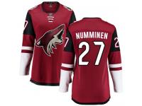 Women's Teppo Numminen Breakaway Burgundy Red Home NHL Jersey Arizona Coyotes #27