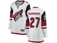 Women's Teppo Numminen Breakaway White Away NHL Jersey Arizona Coyotes #27