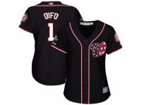 Women's Washington Nationals #1 Wilmer Difo Navy Blue Alternate 2 Cool Base 2019 World Series Champions Baseball Jersey