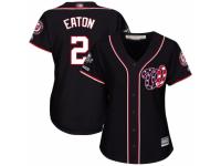 Women's Washington Nationals #2 Adam Eaton Navy Blue Alternate 2 Cool Base 2019 World Series Champions Baseball Jersey