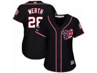 Women's Washington Nationals #28 Jayson Werth Navy Blue Alternate 2 Cool Base 2019 World Series Champions Baseball Jersey