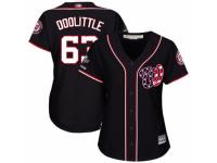 Women's Washington Nationals #63 Sean Doolittle Navy Blue Alternate 2 Cool Base 2019 World Series Champions Baseball Jersey