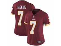 Women's Washington Redskins #7 Dwayne Haskins Burgundy Red Team Color Vapor Untouchable Limited Player Football Jersey