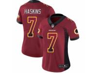 Women's Washington Redskins #7 Dwayne Haskins Limited Red Rush Drift Fashion Football Jersey
