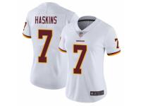 Women's Washington Redskins #7 Dwayne Haskins White Vapor Untouchable Limited Player Football Jersey