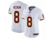 Women's Washington Redskins #8 Case Keenum White Vapor Untouchable Limited Player Football Jersey