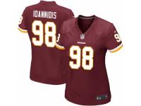 Women's Washington Redskins #98 Matt Ioannidis Game Burgundy Red Team Color Football Jersey