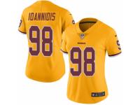 Women's Washington Redskins #98 Matt Ioannidis Limited Gold Rush Vapor Untouchable Football Jersey