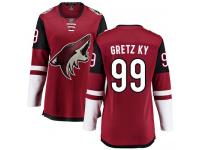 Women's Wayne Gretzky Breakaway Burgundy Red Home NHL Jersey Arizona Coyotes #99