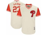 Youth 2017 Little League World Series Philadelphia Phillies #23 Aaron Altherr A-A-Ron Tan Jersey