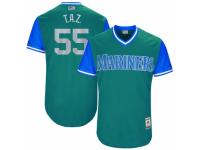 Youth 2017 Little League World Series Seattle Mariners #55 Tony Zych T.A.Z. Aqua Jersey