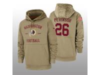 Youth 2019 Salute to Service Adrian Peterson Redskins Tan Sideline Therma Hoodie Washington Redskins