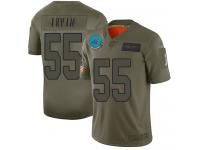 Youth #55 Limited Bruce Irvin Camo Football Jersey Carolina Panthers 2019 Salute to Service
