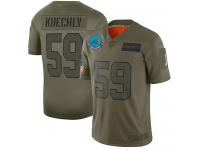 Youth #59 Limited Luke Kuechly Camo Football Jersey Carolina Panthers 2019 Salute to Service