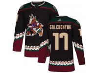 Youth Adidas Alex Galchenyuk Authentic Black Alternate NHL Jersey Arizona Coyotes #17