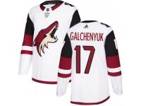 Youth Adidas Alex Galchenyuk Authentic White Away NHL Jersey Arizona Coyotes #17