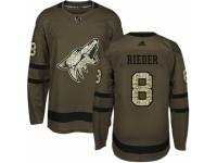 Youth Adidas Arizona Coyotes #8 Tobias Rieder Green Salute to Service NHL Jersey