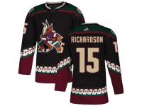 Youth Adidas Brad Richardson Authentic Black Alternate NHL Jersey Arizona Coyotes #15