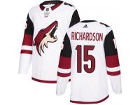 Youth Adidas Brad Richardson Authentic White Away NHL Jersey Arizona Coyotes #15