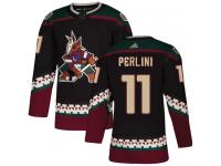 Youth Adidas Brendan Perlini Authentic Black Alternate NHL Jersey Arizona Coyotes #11